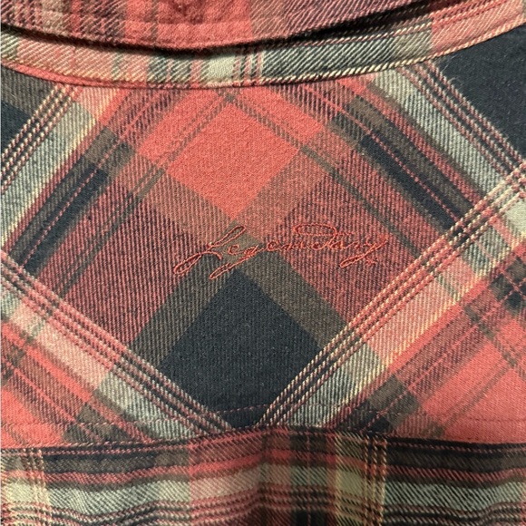 Legendary Whitetails Red and Black Plaid Button Down Shirt - Picture 4 of 5